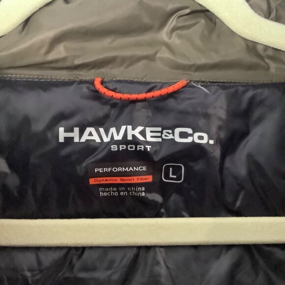 Hawke & Co. Sport Packable Puffer Vest Men Large Olive Green Dynamic Sport - Picture 3 of 6